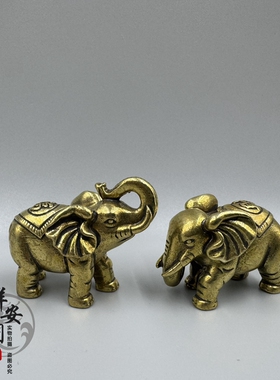 实心迷你桌面摆件全铜可爱