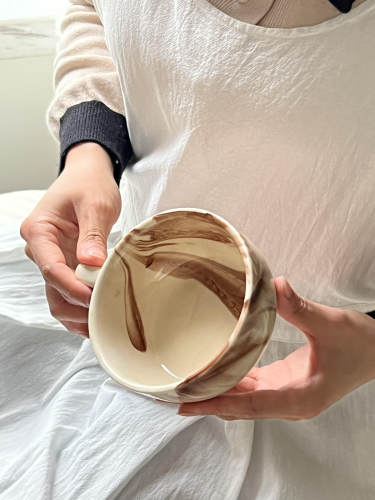 北欧陶瓷胖胖杯陶瓷水杯情侣咖啡杯女生杯子早餐燕麦碗水果碗水杯