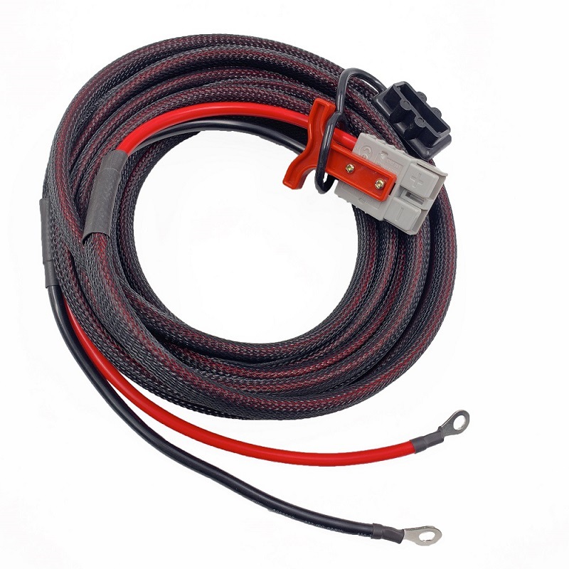 拖车房车电瓶插头连接线灰色 600V50A充电线6米 房车露营野炊用电