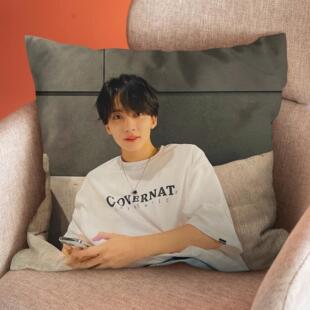 定制seventeen周边抱枕全圆佑洪知秀尹净汉小卡写真枕头应援礼物