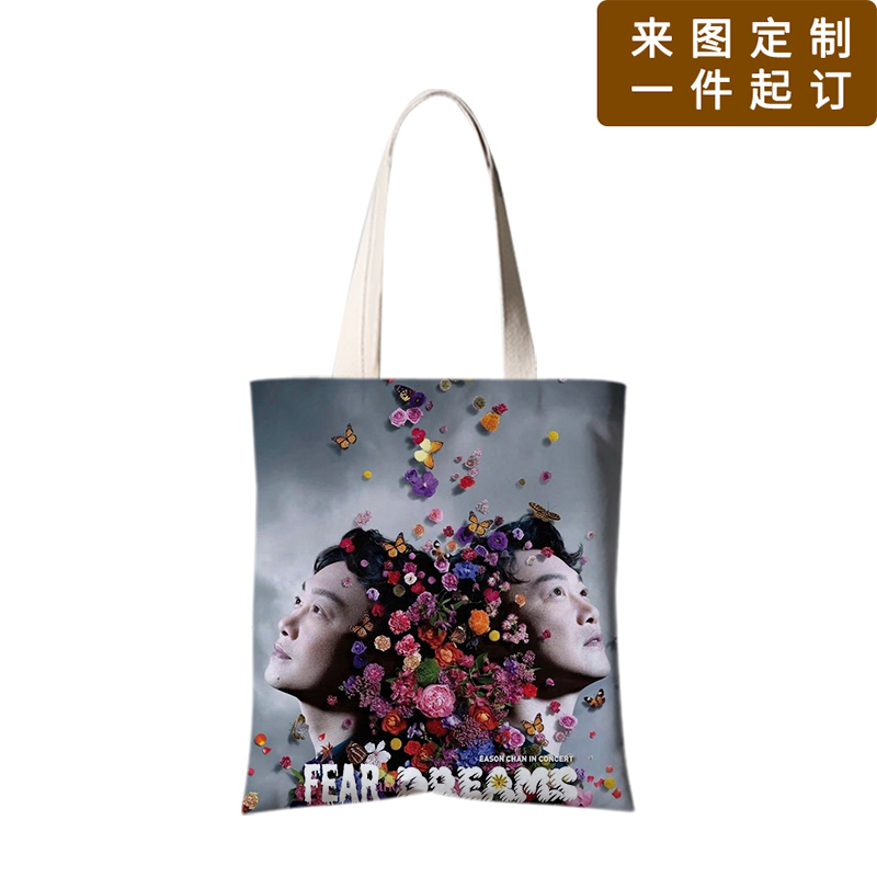 陈奕迅演唱会周边帆布袋fear and drrams fnds同款大容量环保袋