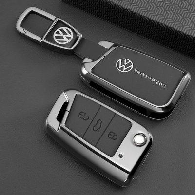 大众探岳钥匙套专用宝来polo壳高尔夫id3途岳探歌id4高级汽车包扣