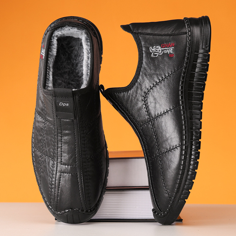 棉鞋聚氨酯新款防寒男鞋加绒加厚短靴保暖户外棉靴跨境雪地靴爆款