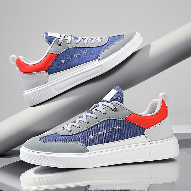 2026新款秋季男鞋休闲大码板鞋男士平底运动鞋男新款学生滑板鞋子