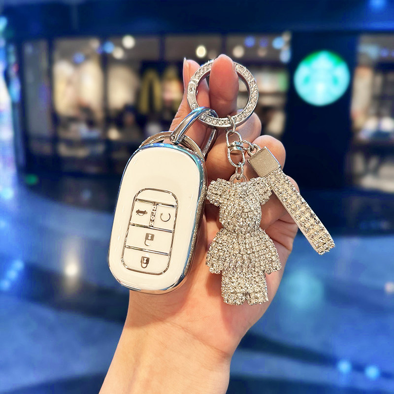 适用于本田十一代思域钥匙套23款CRV壳22款新款型格e:NS1车包扣女