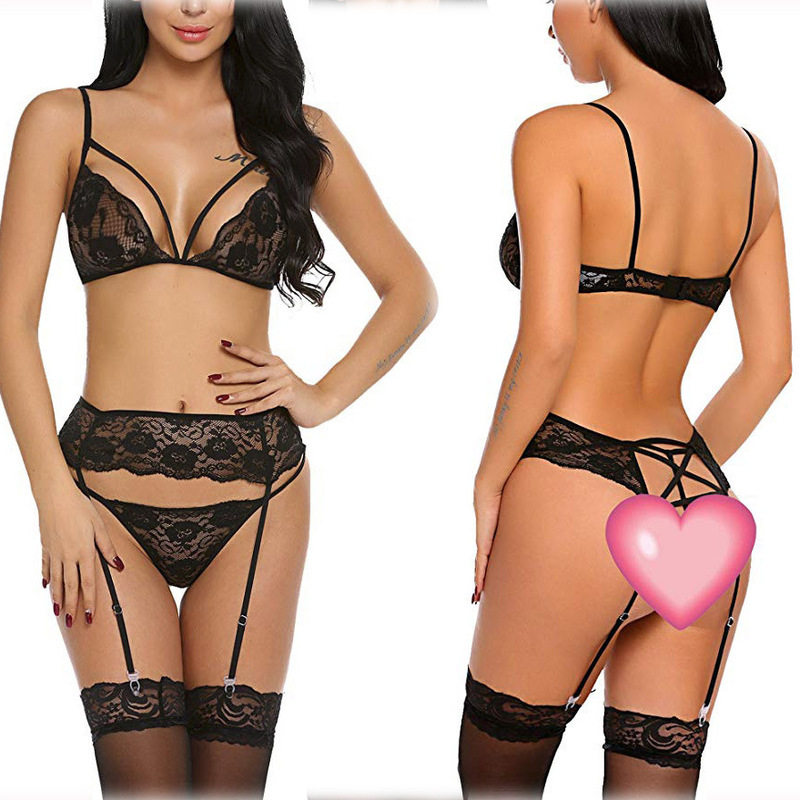 Sexy underwear lace suit女士内衣性感蕾丝文胸套装【不含丝袜】