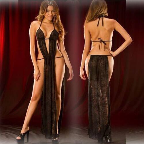 Sexy sexy long skirt open back sexy temptation sexy suit