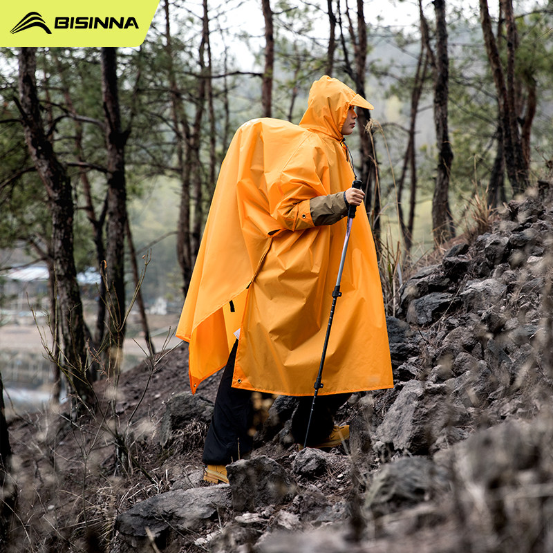 北山狼户外雨衣登山徒步成人长款旅行便携多功能骑行全身防暴雨披