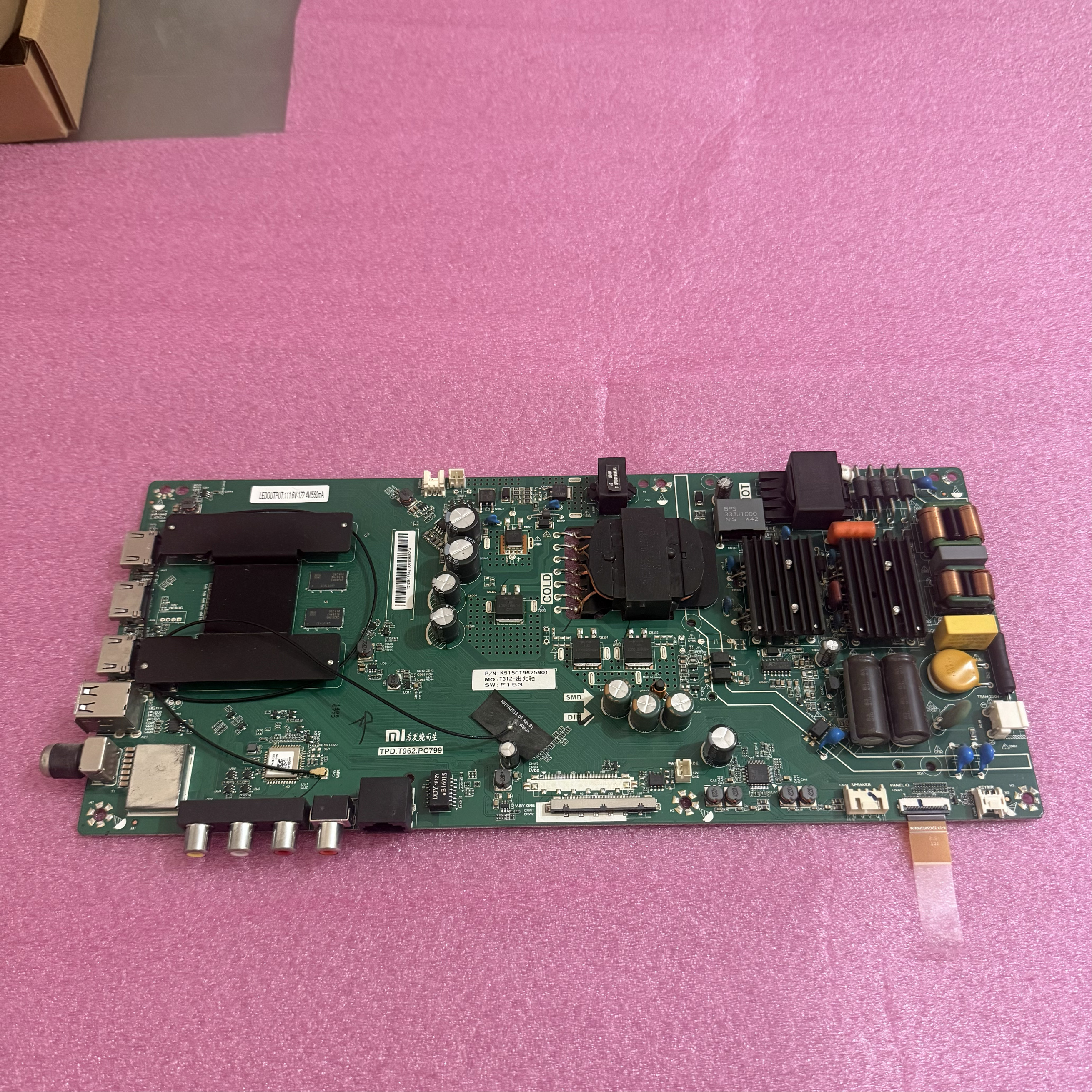 小米L50M5-AD原装主板TPD.T962.PC799屏MI50TV V500DJ6-QE1