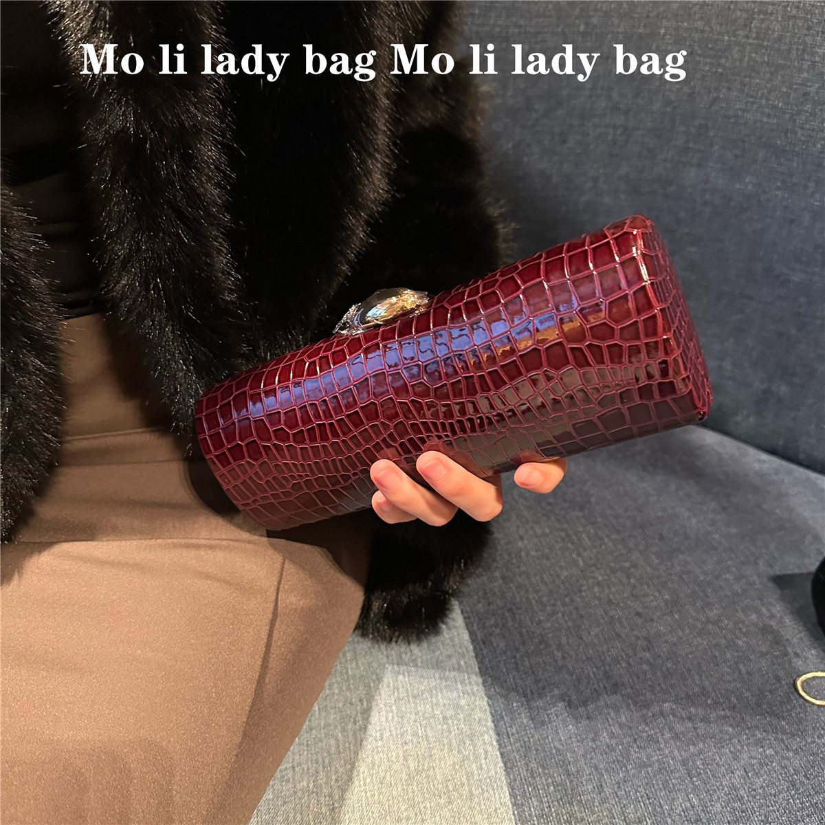 欧美复古高级感手拿包女简约风格手拿包
