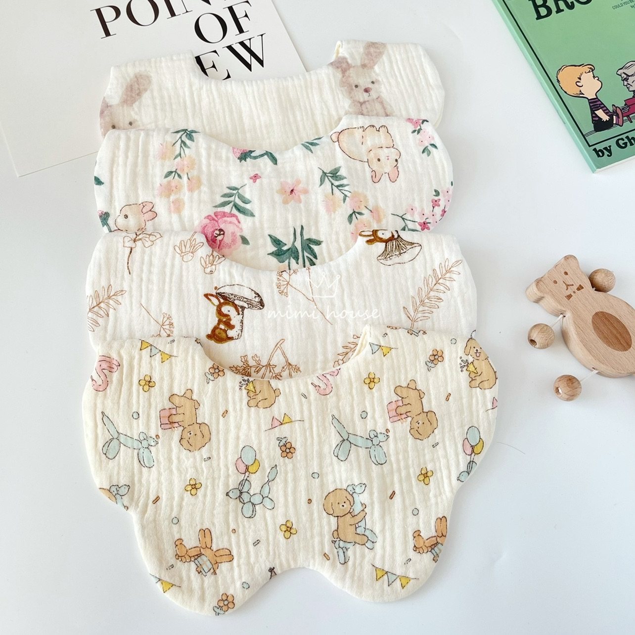 ins婴儿围嘴春夏薄款纯棉6层纱布口水巾新生儿防吐奶宝宝围兜软糯,婴童用品,口水巾,淘宝优惠券,粉丝福利购,淘宝优惠卷