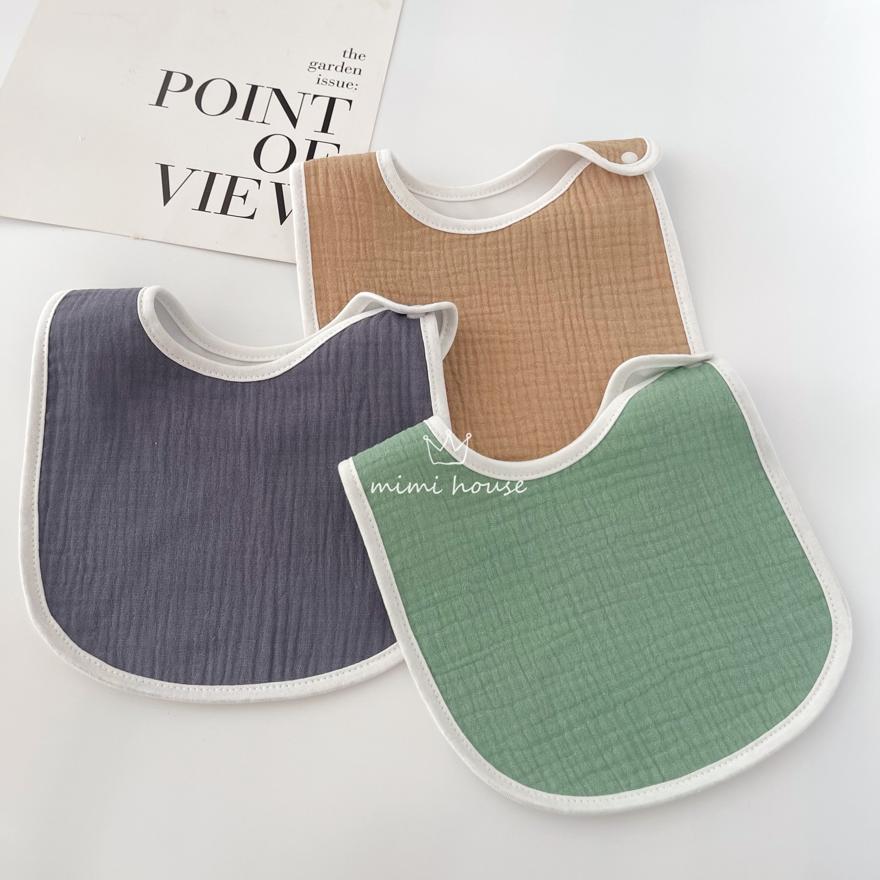 3条装轻薄速干儿童口水围兜宝宝围嘴纯棉纱布防水婴儿口水巾吃饭,婴童用品,口水巾,淘宝优惠券,粉丝福利购,淘宝优惠卷