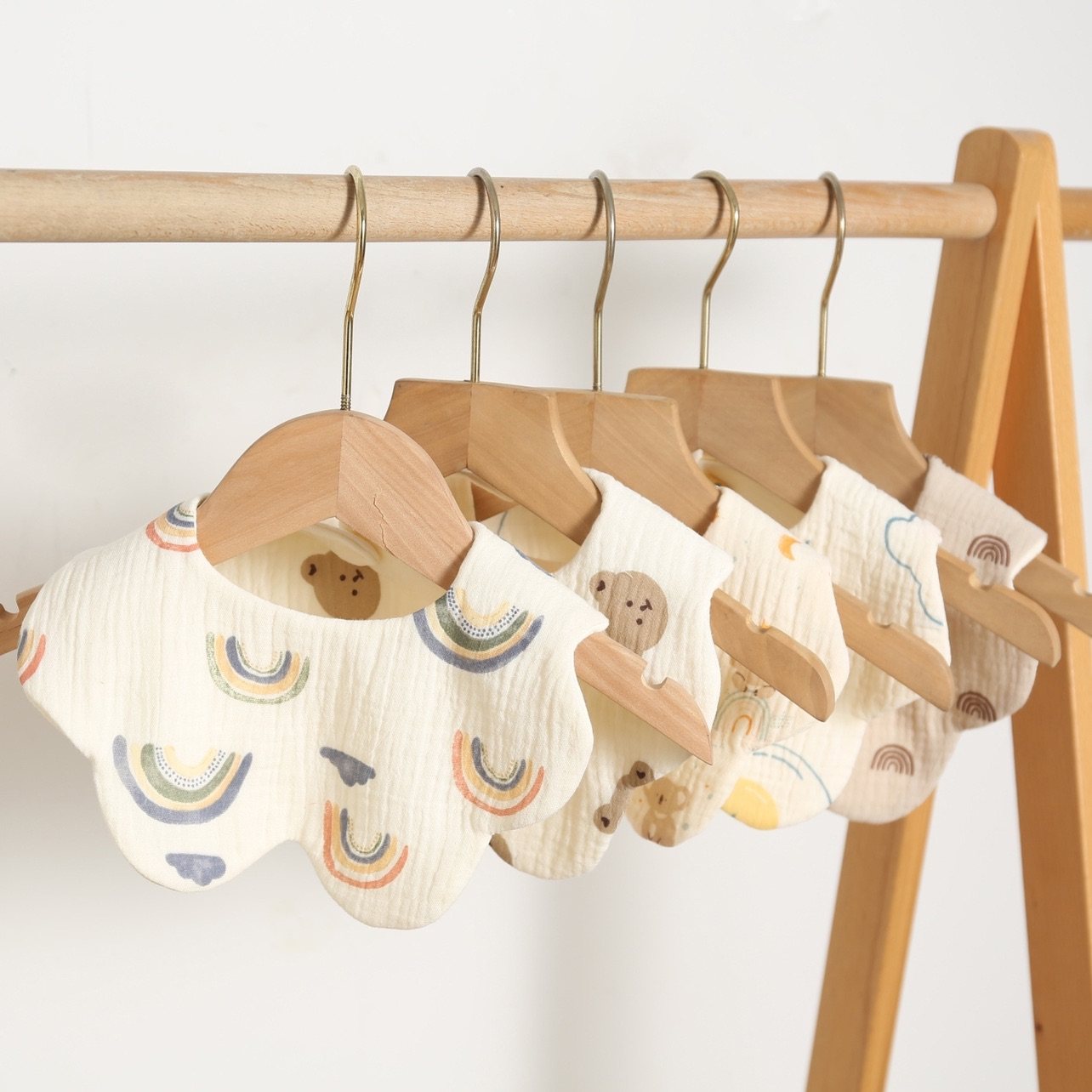 韩版ins春夏新生儿口水巾宝宝纯棉防吐奶围兜六层纱布围嘴婴儿A类,婴童用品,口水巾,淘宝优惠券,粉丝福利购,淘宝优惠卷