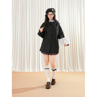 新款 秋装 氛围感设计感外套减龄气质韩系通勤简约大衣 日常 韩女