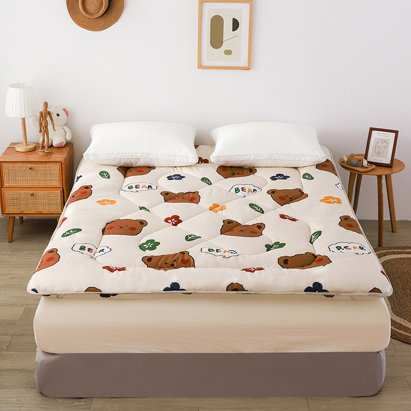 加厚折叠床垫床褥出租房榻榻米双人褥子铺地垫被单人学生宿舍垫被