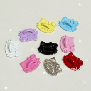 不想洗澡韩系ins博主同款 可爱卡通KT猫手机壳背扣贴粘勾少女心