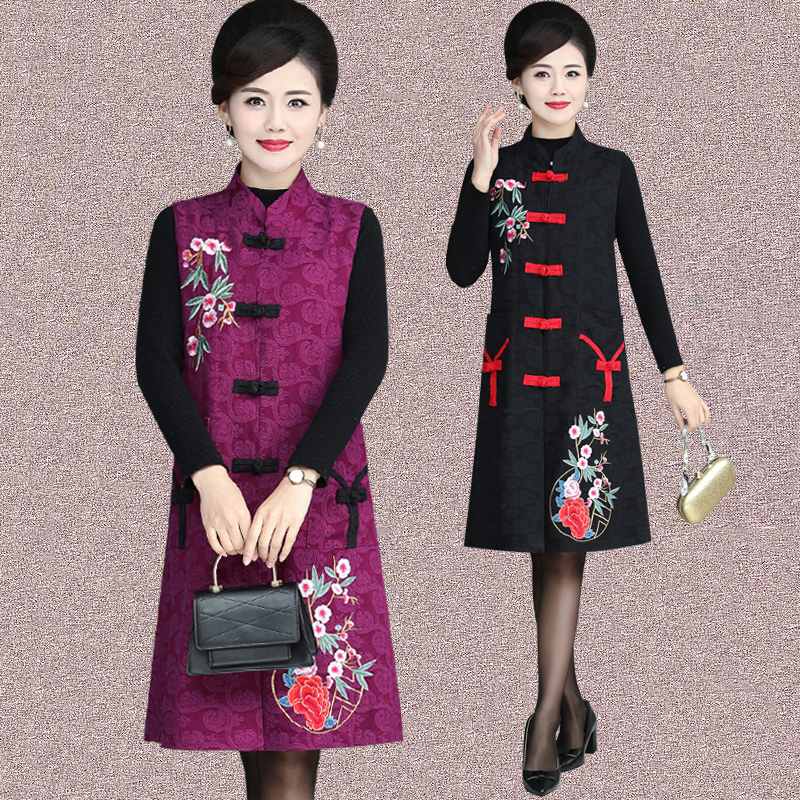 名族风复古盘扣上衣马甲