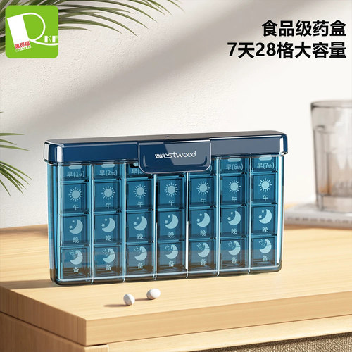 老人病人大容量防潮药盒收纳盒