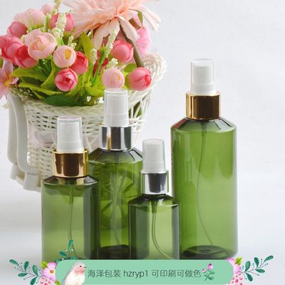 电化铝喷头香水分装瓶绿色