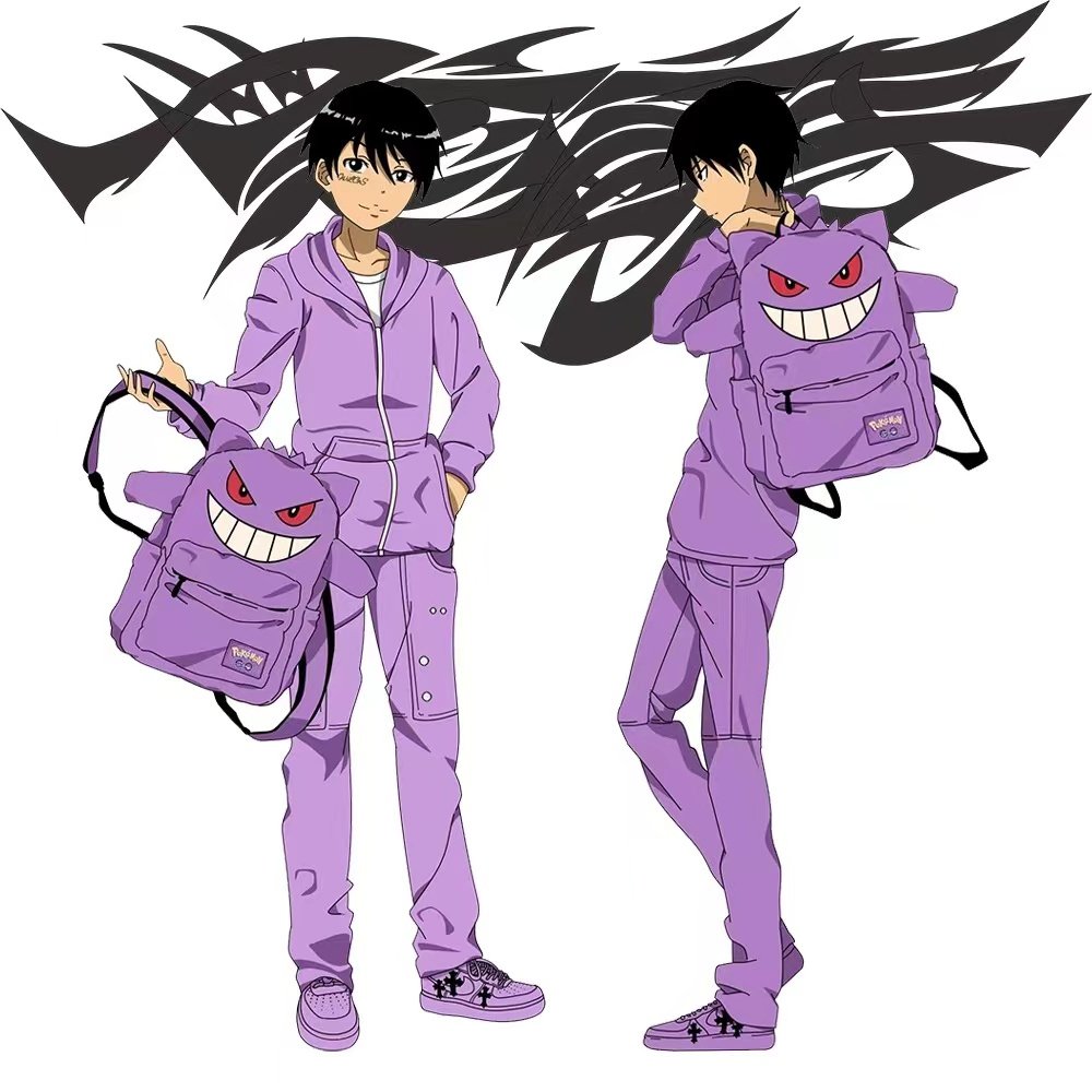 wlgs自制耿鬼紫色毛绒双肩包情侣,箱包皮具/热销女包/男包,双肩背包,淘宝优惠券,粉丝福利购,淘宝优惠卷