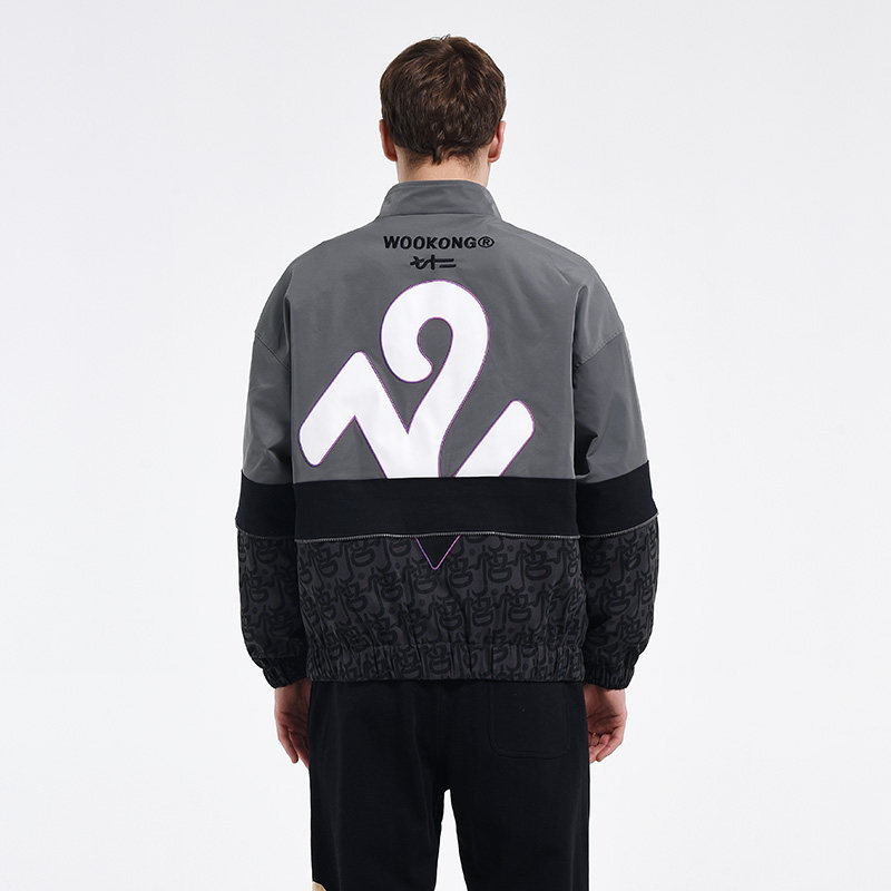wookong悟空秋季新品波点棒球衣