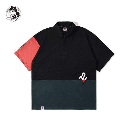 wookong拼接短袖t恤2121夏季新品