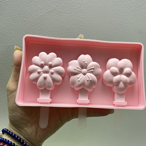星巴克春日粉色花朵雪糕磨具