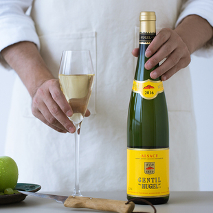 法国阿尔萨斯 进口 hugel雨果世家雷司令麝香干白葡萄酒混酿原装