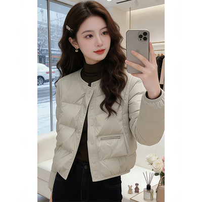 爆款韩系轻薄棉服女短款