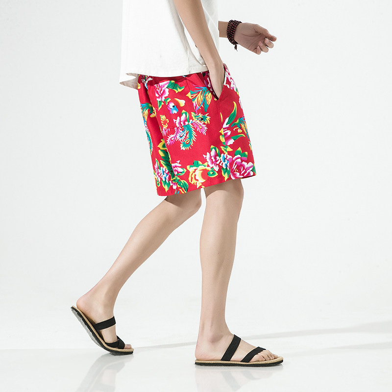 2025夏季新款男士沙滩短裤风新款休闲直筒短裤1217-K06-特15，男装牛仔裤，星座1217