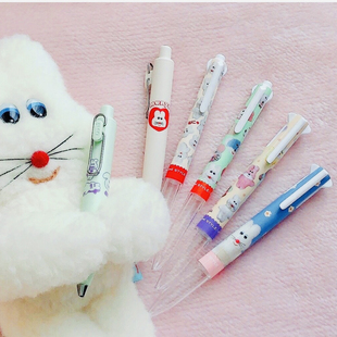现货日本uni三菱限定联名毛绒艺术家muunyu可爱风多色模块中性笔