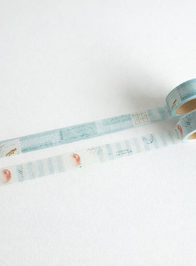 现货 2025文具女子博 余白 ヨハク 苹果狐狸限定和纸胶带