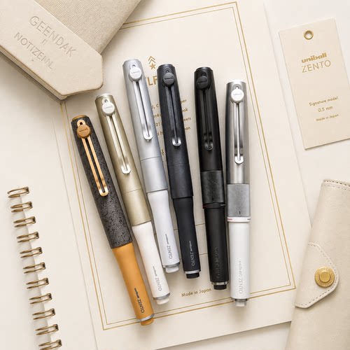 现货日本三菱铅笔ZENTO磁吸款uniball ZENTO Signature金属中性笔