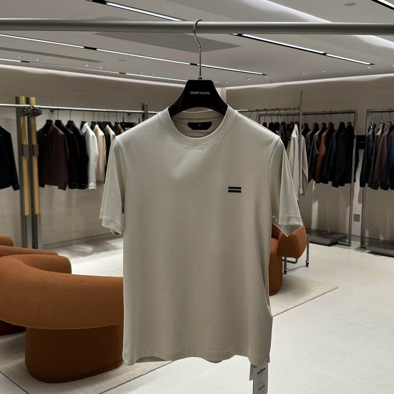 2026春季新款潮牌男装男士短袖t恤简约打底衫日常百搭半袖1014