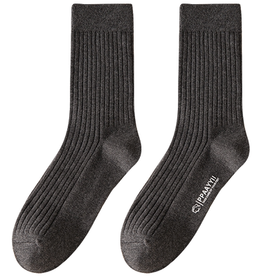 纯棉吸汗防臭男士中筒袜