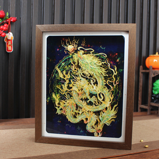 青龙家居好物办公室摆件2026元旦非遗剪纸工艺品开业礼物送外国人