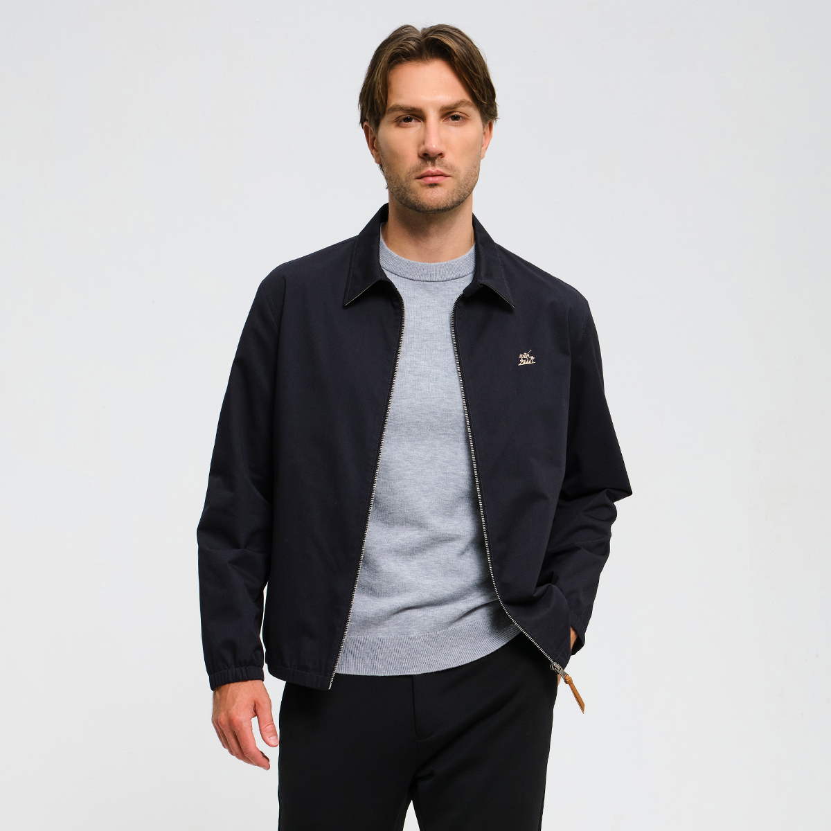 Polovillae/保罗威特季新款百搭休闲商务夹克翻领外套男士夹克