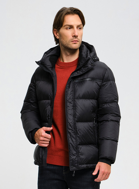 Polovillae/保罗威特2025时尚连帽羽绒服秋冬户外通勤保暖羽绒服