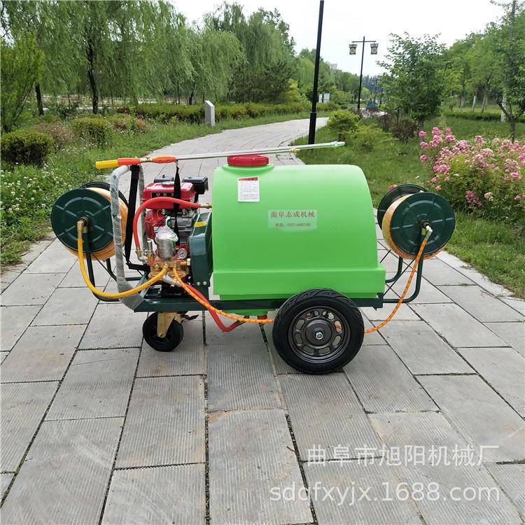 林业植保汽油压喷雾器300升手推式园林打机双喷枪拉管喷机