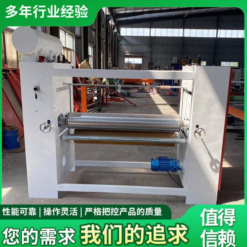 四辊硅胶辊板材双面涂胶机 竹木纤维全自动大板滚胶机