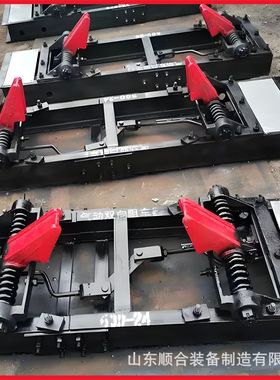QZC6双轨阻车器煤操作简单矿用气动双向阻车器双向抱轨式阻车器