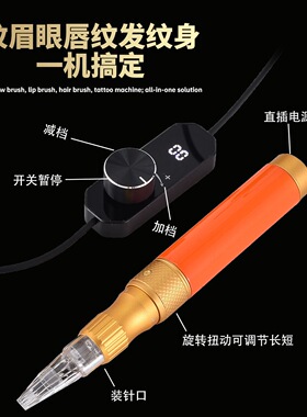 培训机构同款多针电流仪一秒上色唇先生同款纹绣眉眼唇一体机