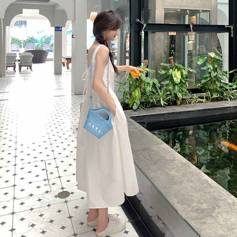 小心机露背性感无袖连衣裙女夏2连衣裙