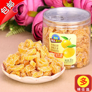 香港富新园蜂蜜桔条200g柑桔干蜜饯金桔子野生柑橘片零食新兴特产