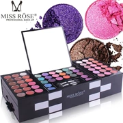 MISS ROSE 142 phấn mắt 3 màu má hồng 3 màu phấn mắt trang điểm set box Makeup Makeup Makeup đặc biệt - Bóng mắt