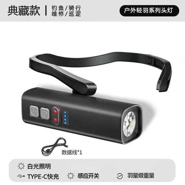 2026头灯强光超亮充电户外登山钓鱼专用超长续航感应耳挂式