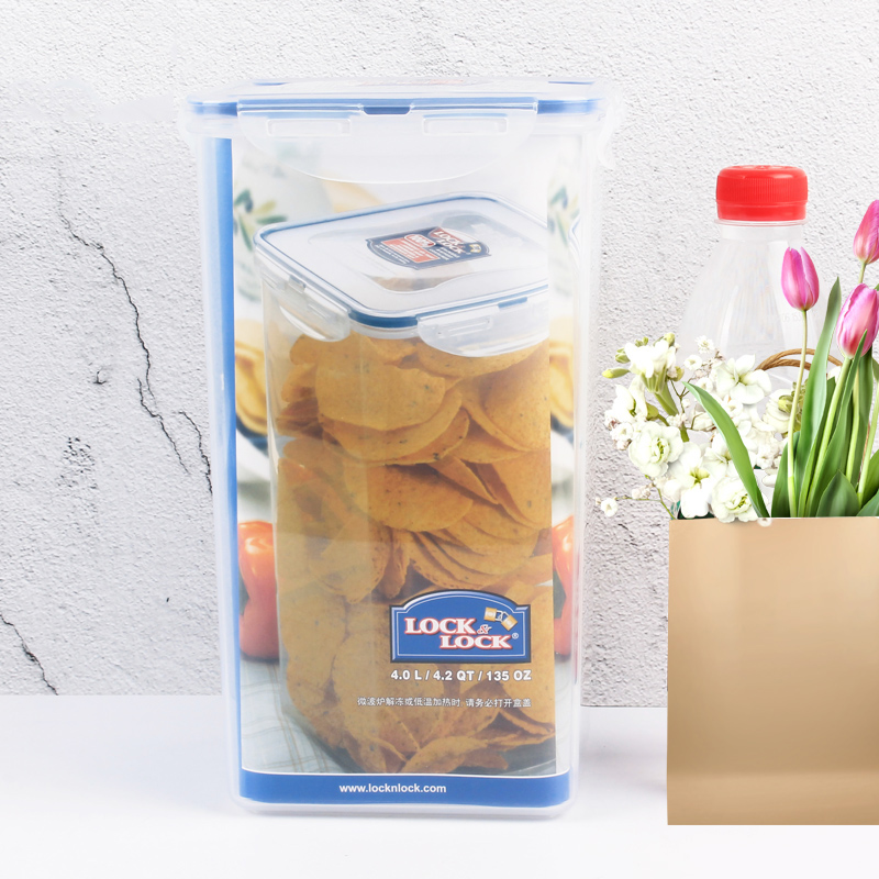 乐扣乐扣塑料保鲜盒4l储物盒密封