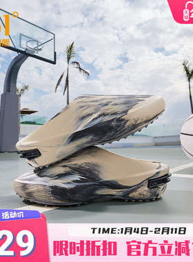 Joker Cyber约基奇潮拖361篮球运动拖鞋2025冬季新款透气休闲凉拖