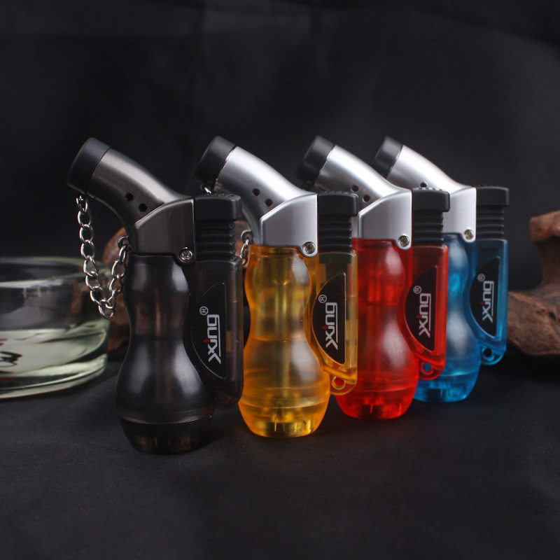 创意充气防风直冲打火机七彩葫高温小焊枪点香艾灸饰品加工雪茄潮