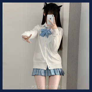 火星JK毛衣开衫 外套女秋冬日系川岛私立学院风花千猪外搭针织上衣